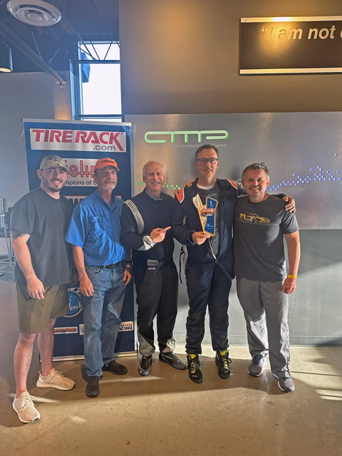 Plan Z Motorsports celebrating another 1st place finish in the EC class